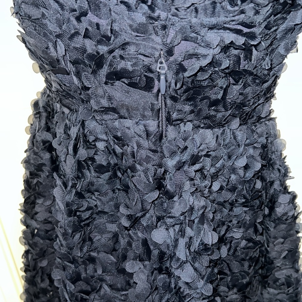 Lulus Precious Passion Navy Blue Floral Puff Sleeve Babydoll Dress, Size: Medium - Picture 4 of 7
